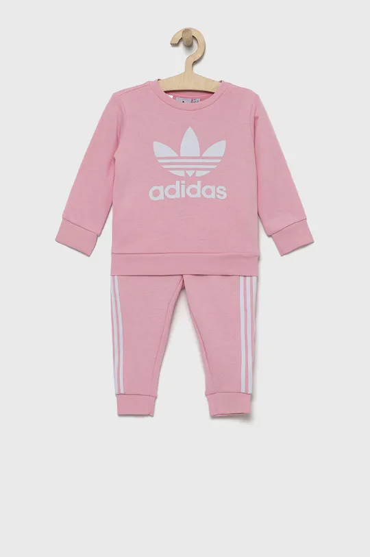 розовый adidas Originals - Детский спортивный костюм HE4665 Для девочек