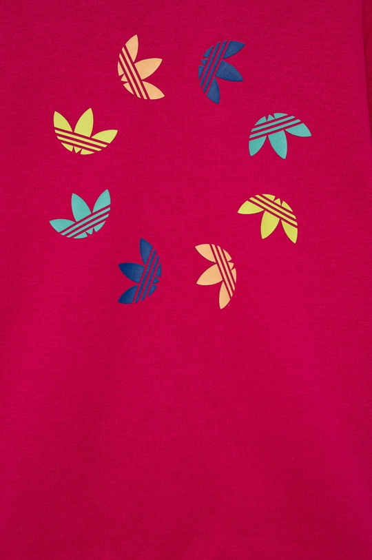 adidas Originals otroški pulover  Osnovni material: 70% Bombaž, 30% Reciklini poliester Obloga pokrova: 100% Bombaž Rebranje: 95% Bombaž, 5% Elastane