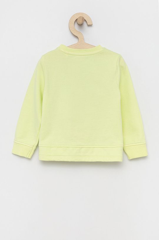 Guess bombažni pulover za otroke svetlo rumena