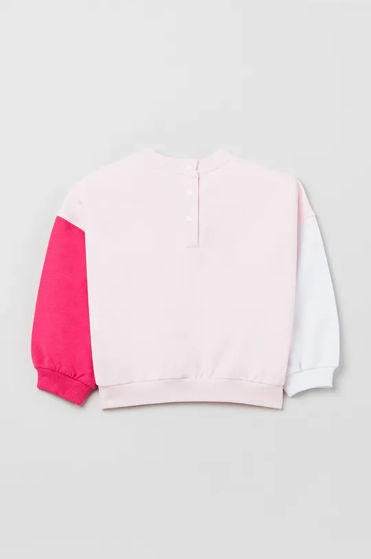 OVS bluza bawełniana dziecięca różowy