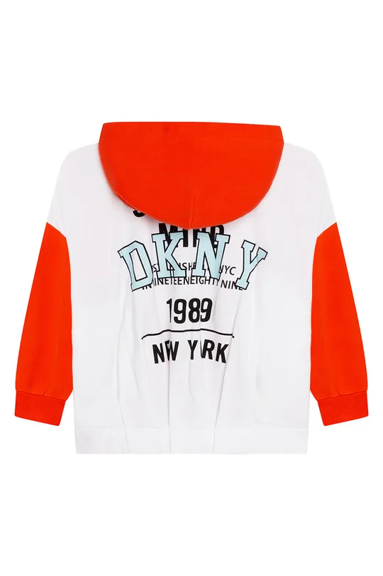πορτοκαλί Παιδική βαμβακερή μπλούζα DKNY