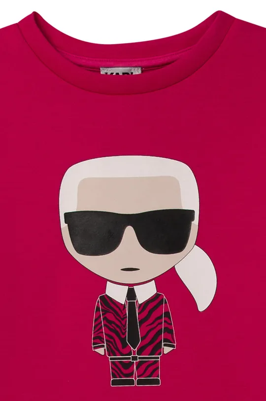 ružová Detská mikina Karl Lagerfeld