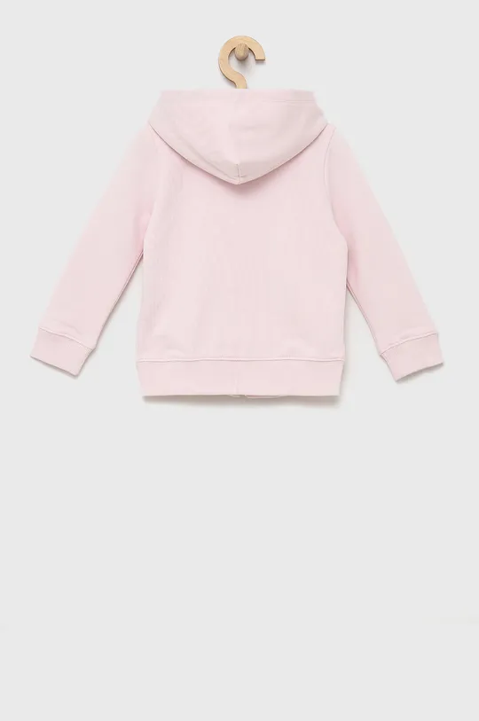 Детская хлопковая кофта Calvin Klein Jeans розовый
