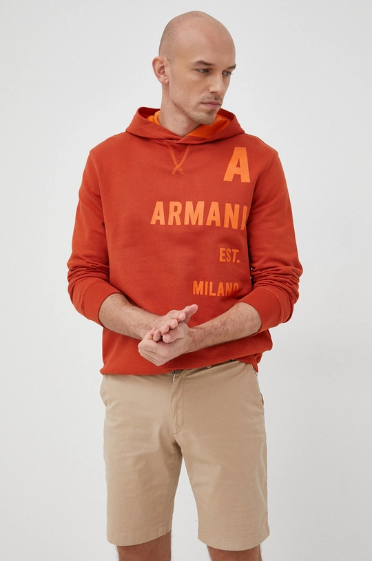 pomarańczowy Armani Exchange bluza 3LZMBA.ZJ6RZ