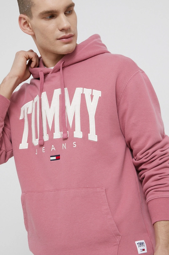 różowy Tommy Jeans Bluza DM0DM12543.PPYY