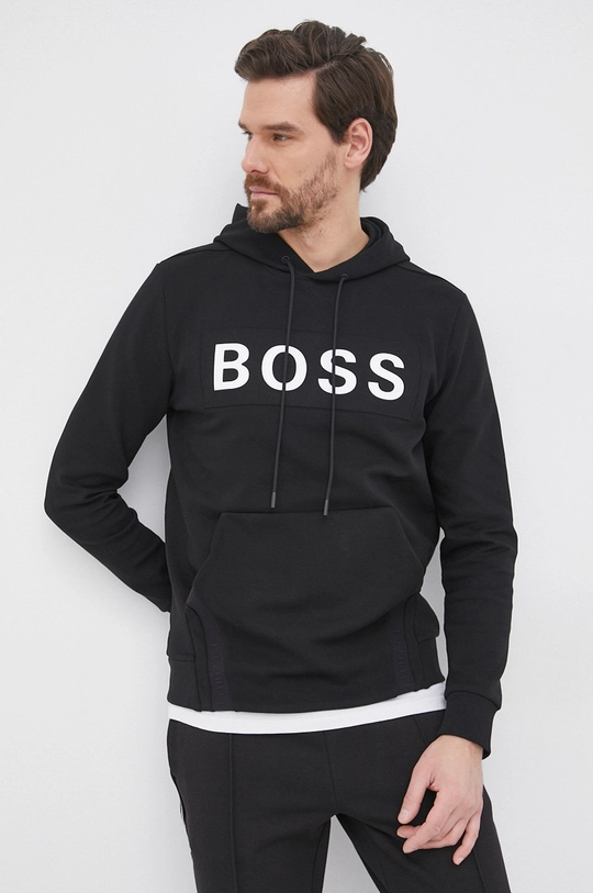 czarny Boss Bluza Athleisure 50461617 Męski