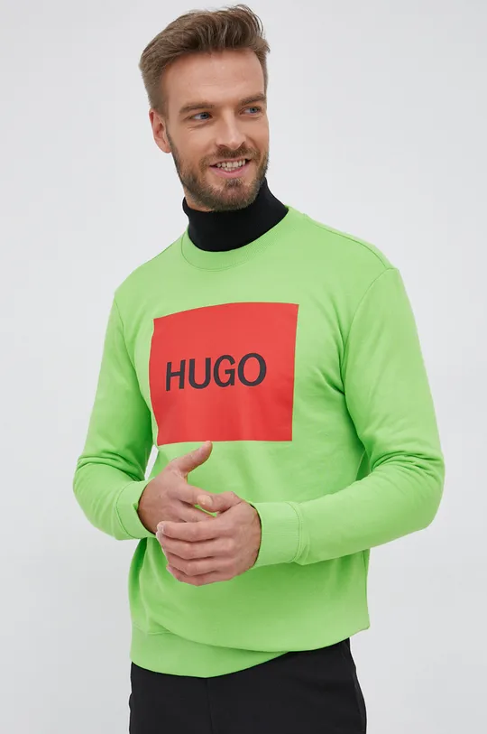 zielony Hugo Bluza bawełniana 50463314 Męski