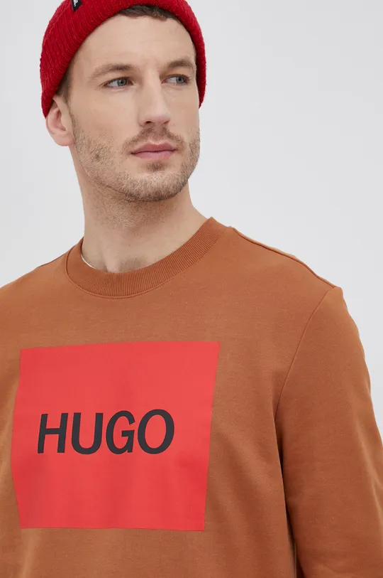 коричневый Хлопковая кофта Hugo