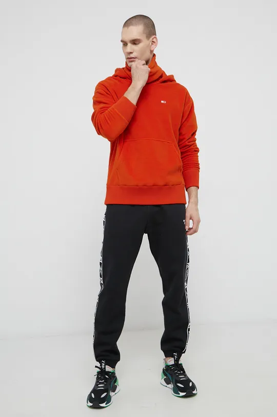 Μπλούζα Tommy Jeans πορτοκαλί