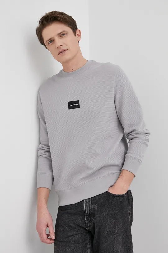 Calvin Klein - Bluza bawełniana szary