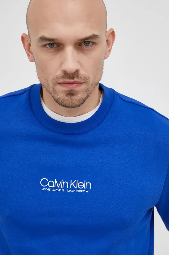 modrá Mikina Calvin Klein
