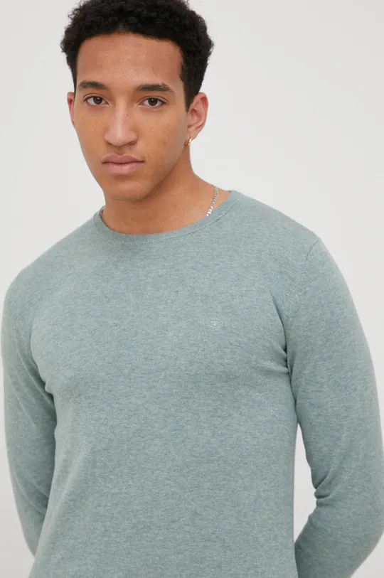 turkizna Tom Tailor bombažni pulover