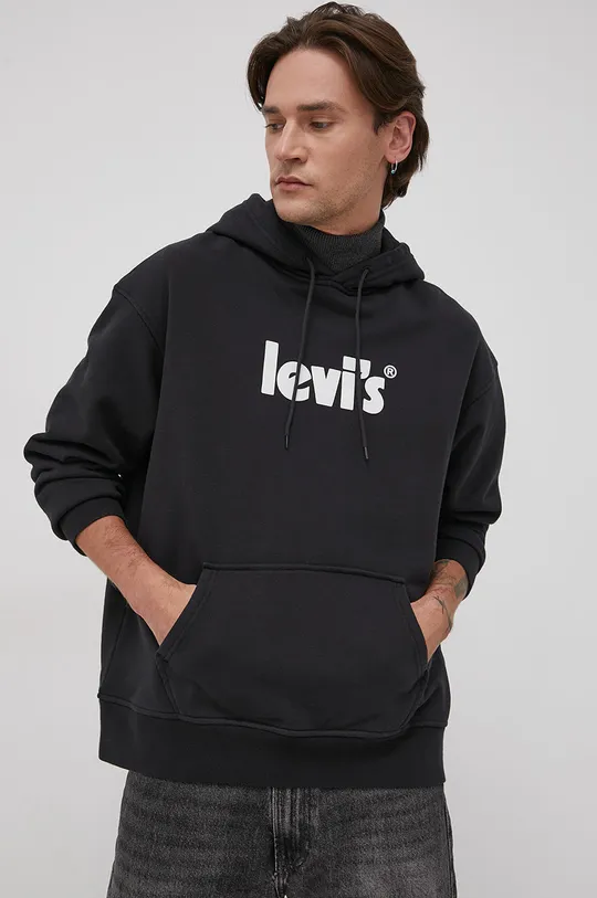 black Levi's cotton sweatshirt
