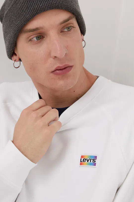 λευκό Βαμβακερή μπλούζα Levi's Pride