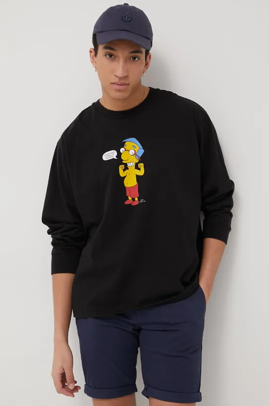 μαύρο Βαμβακερή μπλούζα Levi's X Simpson Ανδρικά