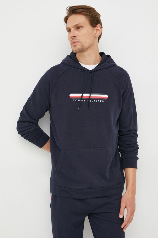 granatowy Tommy Hilfiger bluza Męski