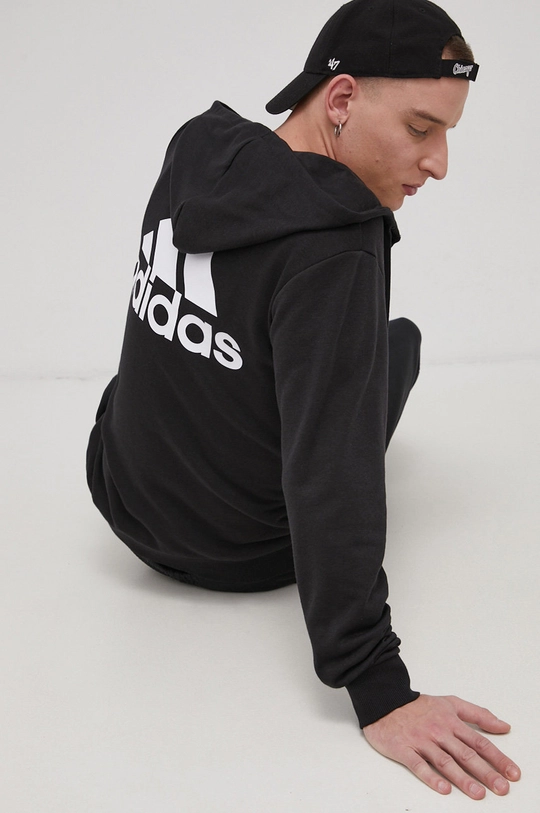 czarny adidas Bluza GK9044 Męski