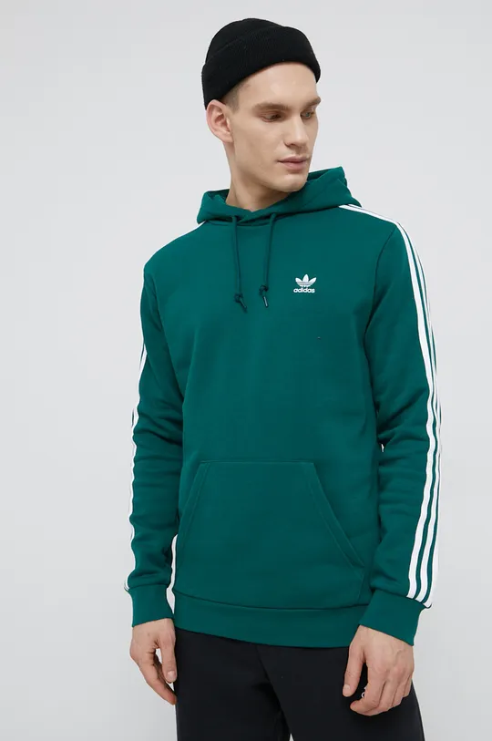 adidas Originals Bluza HE9475 Adicolor Classics 3-Stripes Hoodie zielony