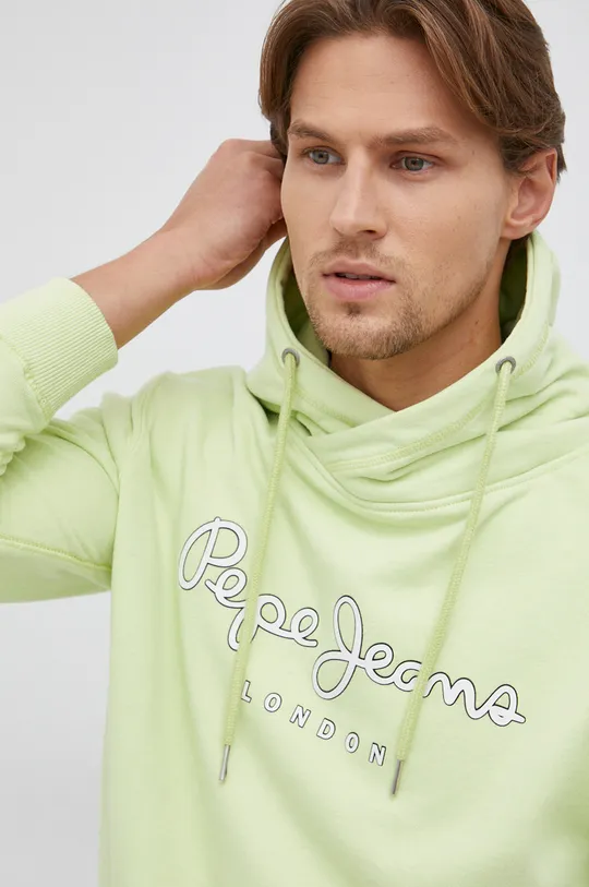 πράσινο Βαμβακερή μπλούζα Pepe Jeans GEORGE HOODY