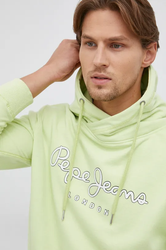 zelená Bavlnená mikina Pepe Jeans George Hoody