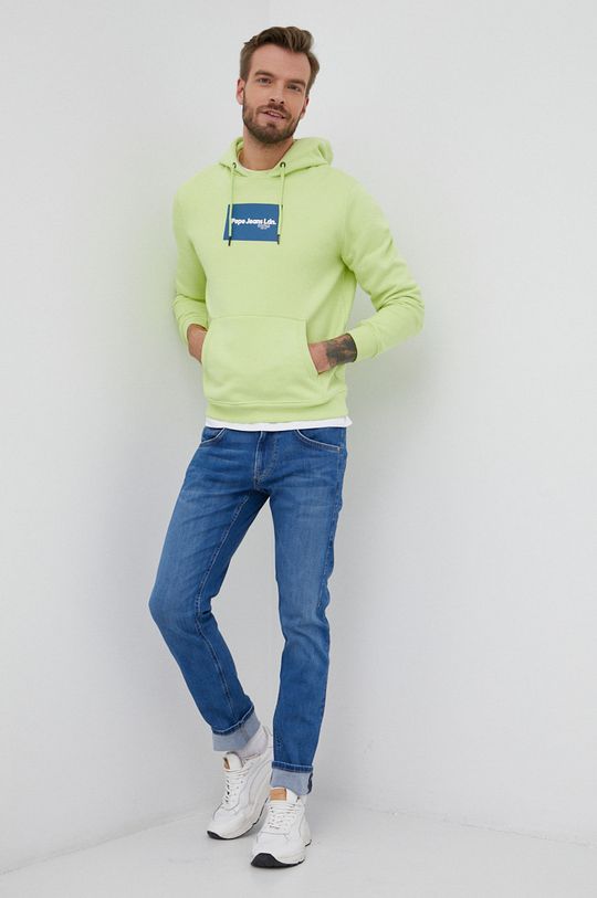 Μπλούζα Pepe Jeans DEXTER κίτρινο πράσινο