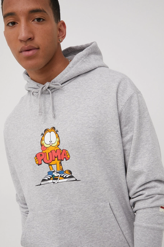 Puma hanorac de bumbac Puma X Garfield 534435 534435 gri