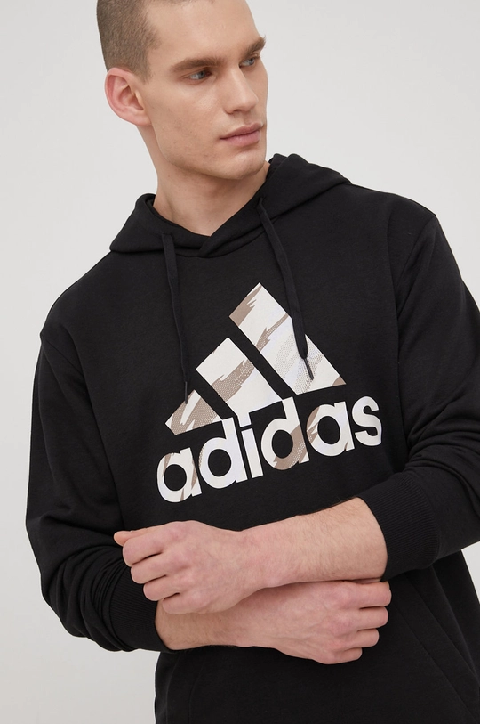 čierna Mikina adidas HE4374 Pánsky