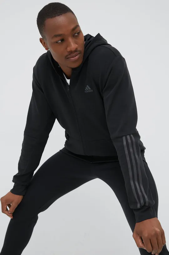 fekete adidas edzős pulóver Motion HC0639 Férfi
