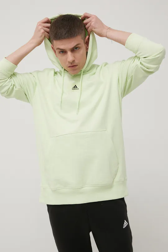 πράσινο Βαμβακερή μπλούζα adidas Ανδρικά