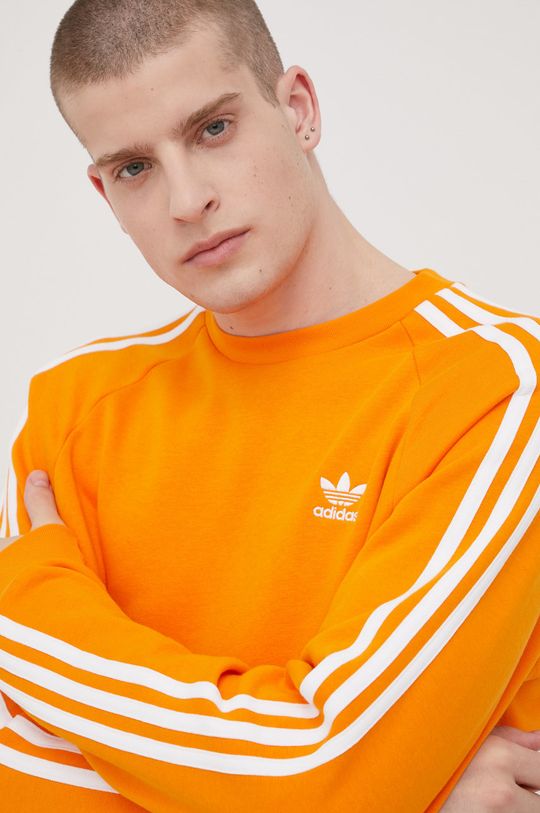pomarańczowy adidas Originals bluza Adicolor HE9485