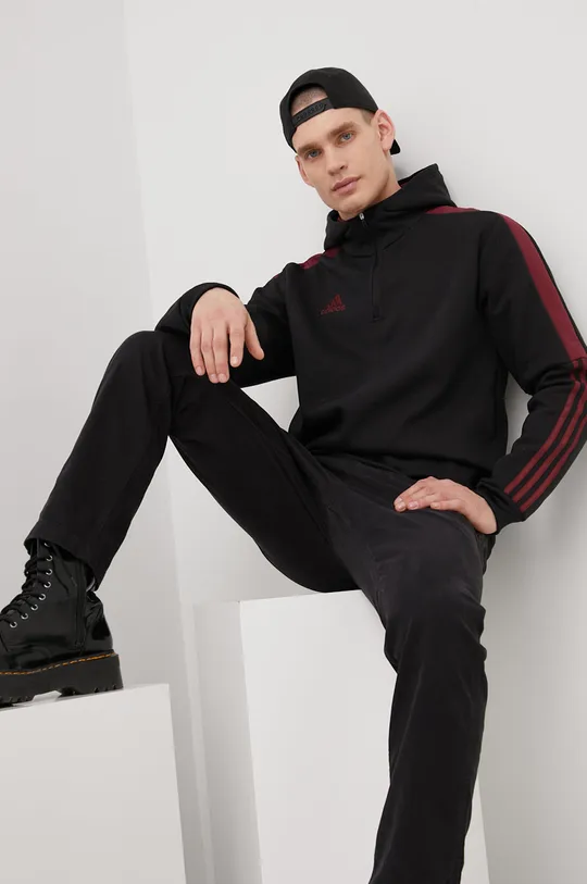 μαύρο Μπλούζα adidas Performance Ανδρικά