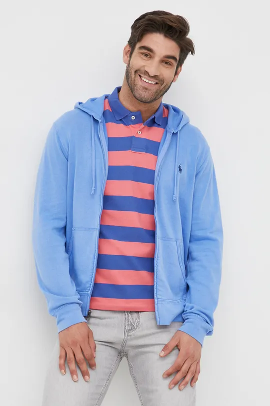 μπλε Βαμβακερή μπλούζα Polo Ralph Lauren