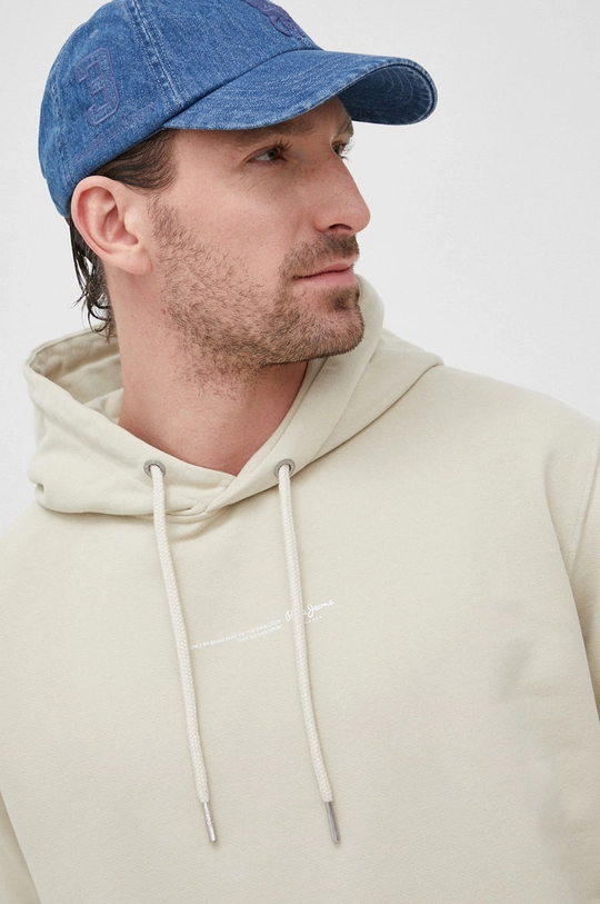 zelená Bavlnená mikina Pepe Jeans David Hoodie