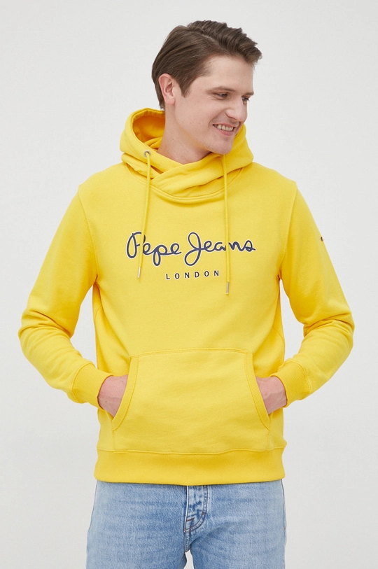 żółty Pepe Jeans bluza bawełniana GEORGE HOODY