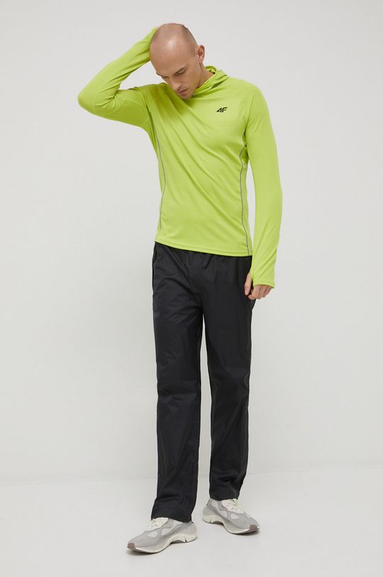 żółto - zielony 4F bluza do biegania Męski