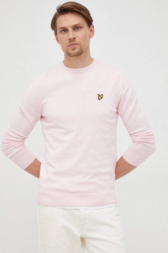 розовый Свитер с примесью шерсти Lyle & Scott