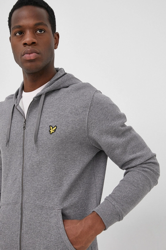 szary Lyle & Scott bluza bawełniana