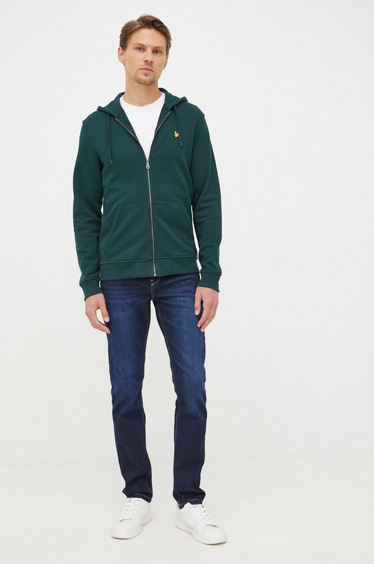 Lyle & Scott felpa in cotone verde