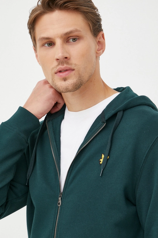 verde Lyle & Scott felpa in cotone