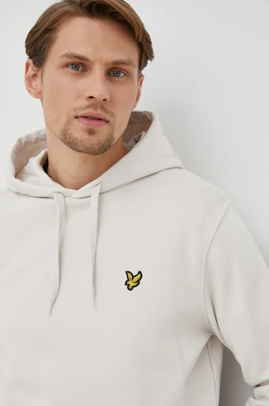 μπεζ Βαμβακερή μπλούζα Lyle & Scott