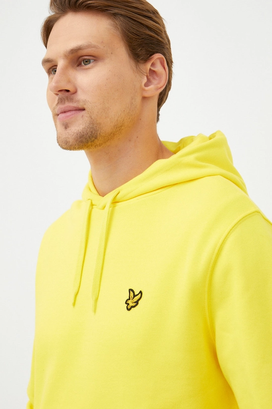 żółty Lyle & Scott bluza bawełniana