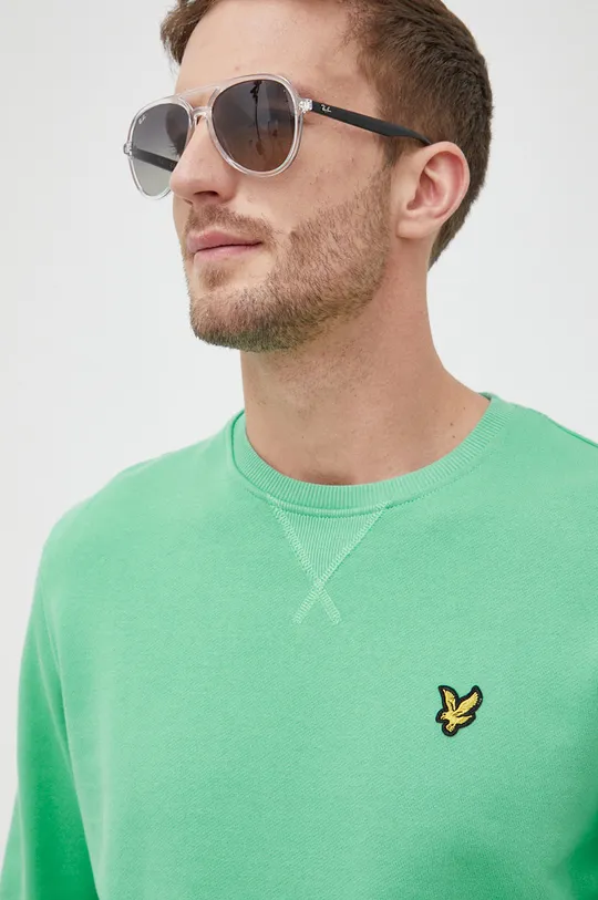 zielony Lyle & Scott bluza bawełniana