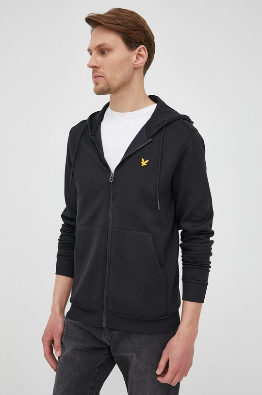 czarny Lyle & Scott bluza Męski