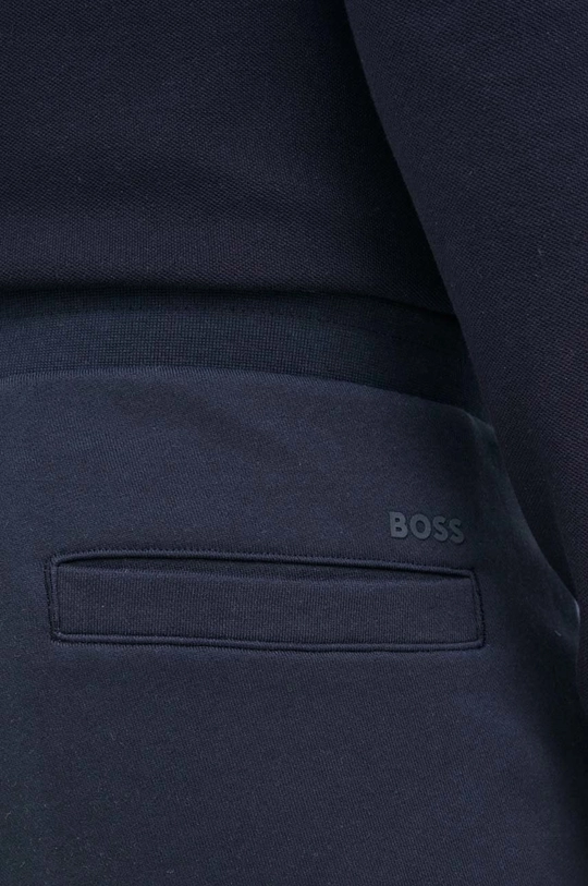 σκούρο μπλε Βαμβακερό παντελόνι BOSS