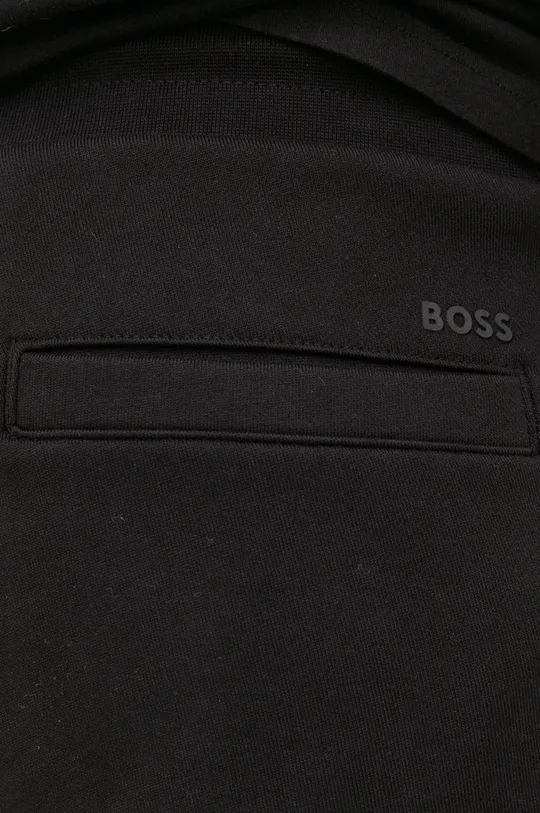 czarny BOSS spodnie bawełniane 50471958