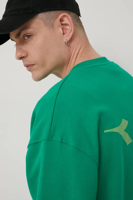 πράσινο Βαμβακερή μπλούζα Diadora