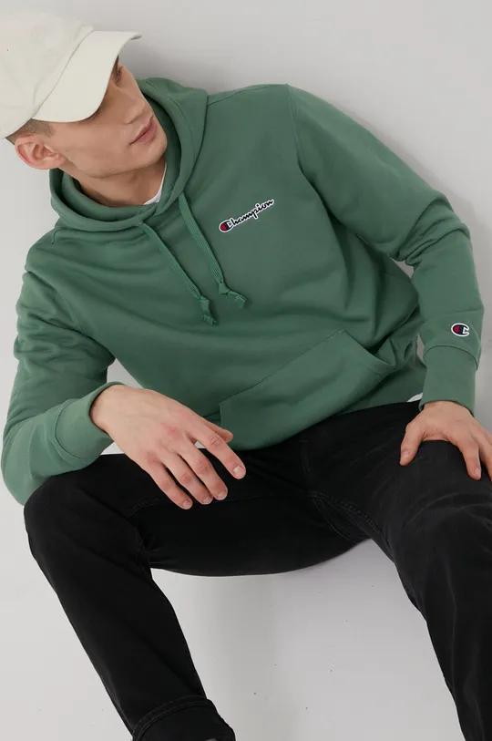 green Champion sweatshirt
