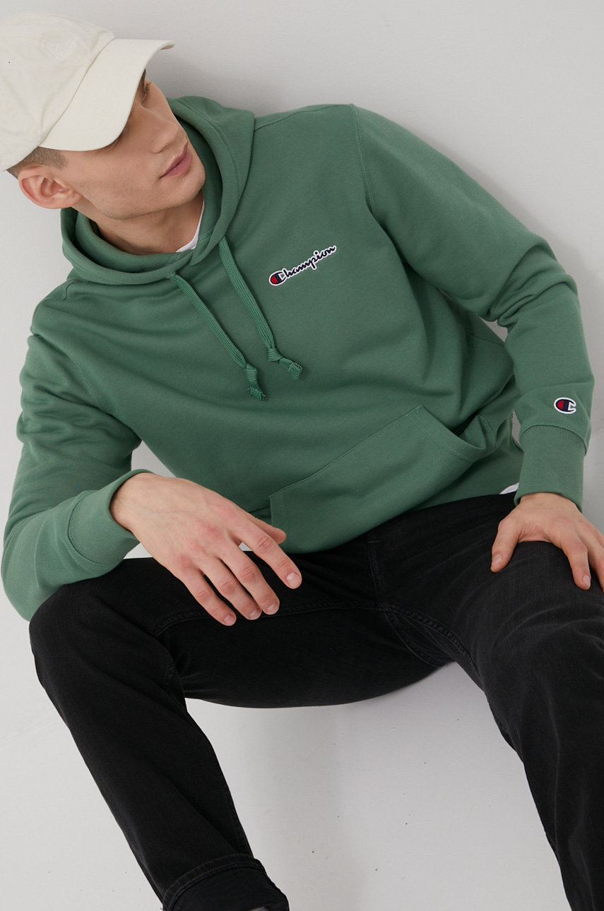 Mens green champion sweatshirt Clearance