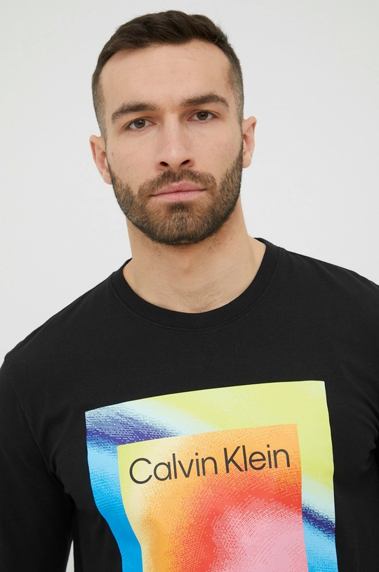 čierna Pyžamová mikina Calvin Klein Underwear