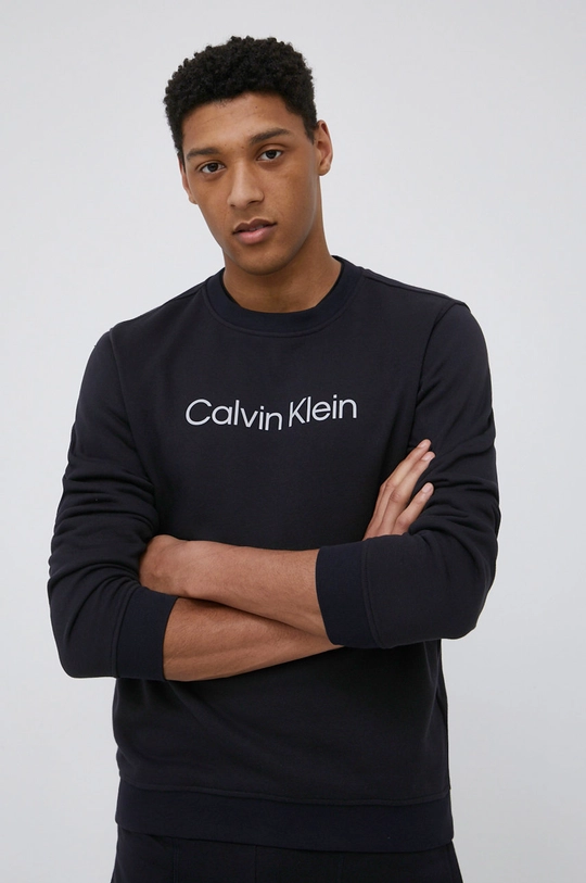 czarny Calvin Klein Performance bluza dresowa Męski